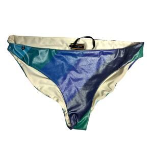 Kurt Geiger London KENSINGTON Multi Shimmer Stripe Bikini bottoms | Sz XL